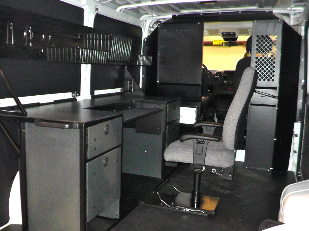 Mobile Office Workstation Systems for Fleet Vehicles